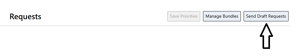 Send Draft Request Button